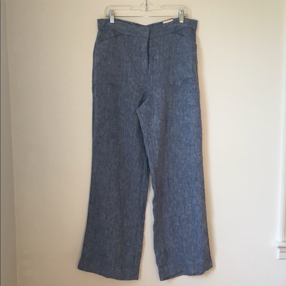 Chico’s Linen Pants Ultimate Fit 1.5 Blue NWT